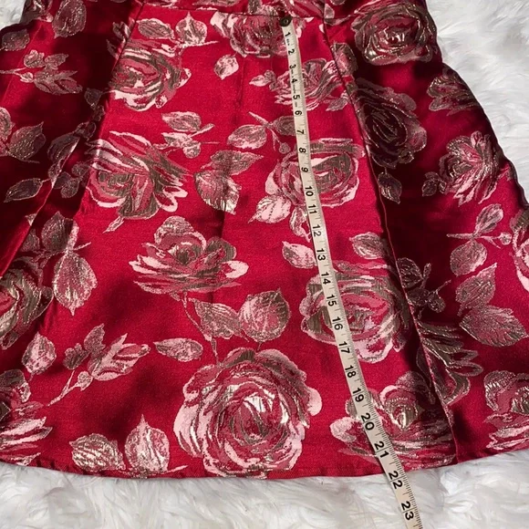 The childrens place Christmas mommy & me red rose dress - Picture 2 of 10